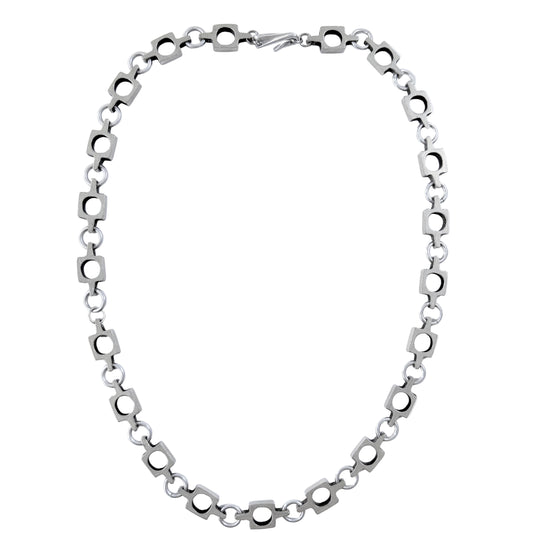 Rune Carlsson, Sweden. Vintage Modernist Pewter Necklace.