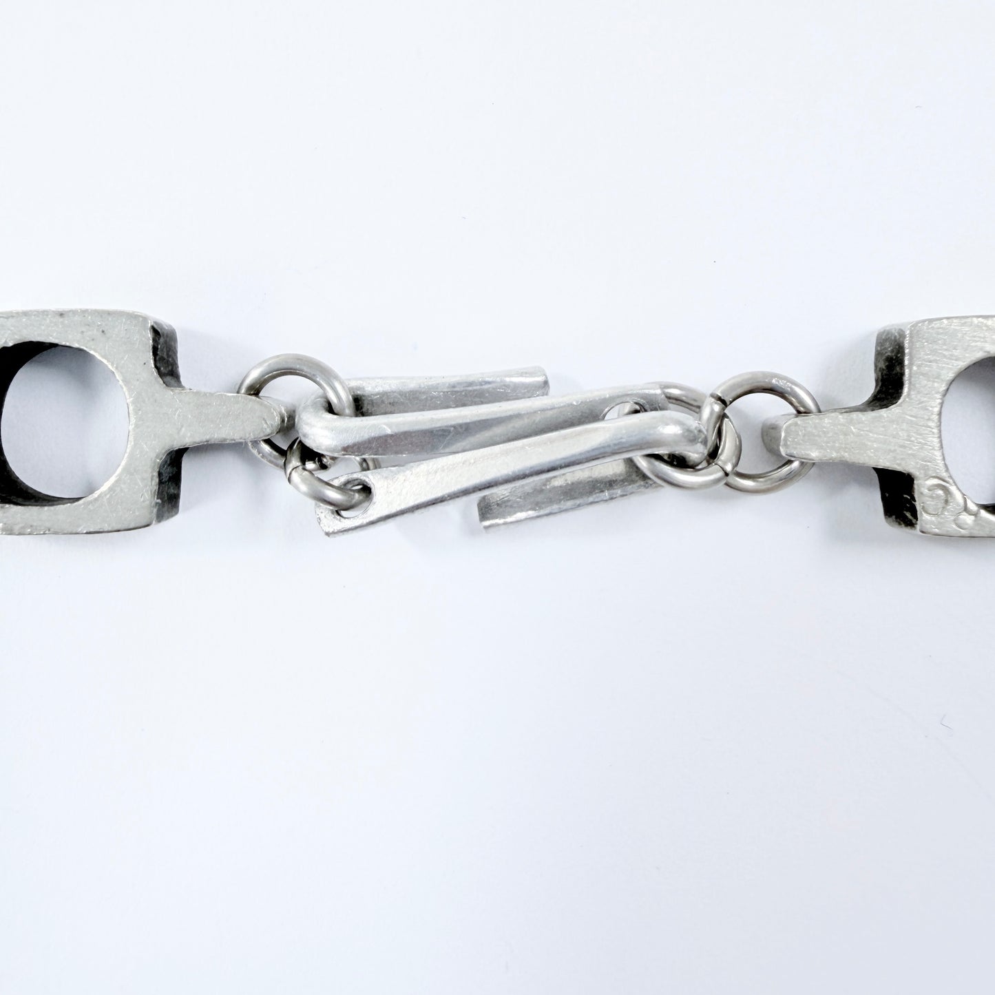 Rune Carlsson, Sweden. Vintage Modernist Pewter Necklace.