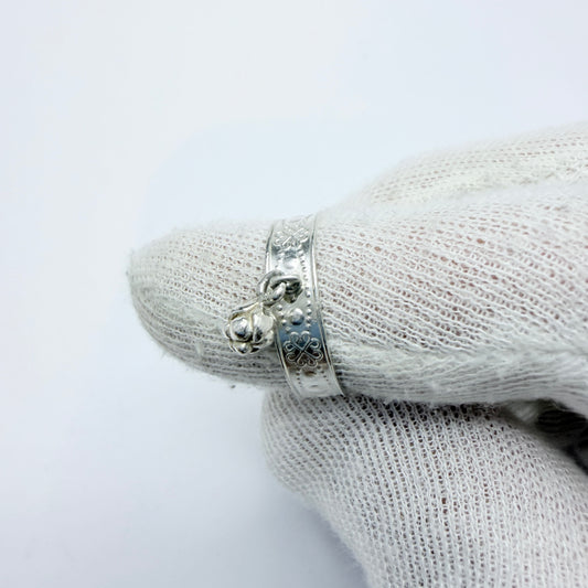 North Sweden. Sterling Silver Artic Raspberry Charm Ring.