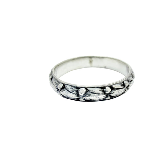 Ekström & Blohm, Sweden 1935. Vintage Solid Silver Band Ring