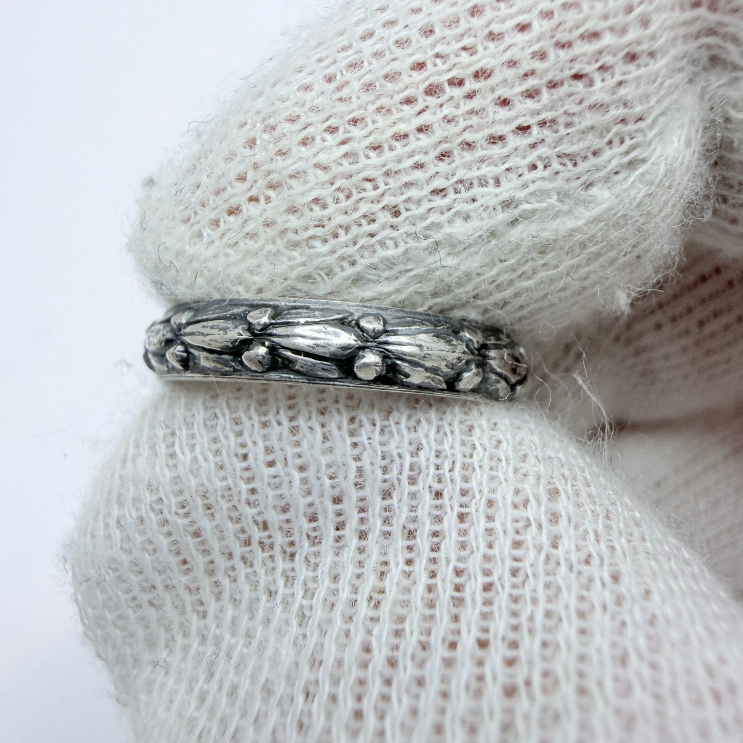 Ekström & Blohm, Sweden 1935. Vintage Solid Silver Band Ring