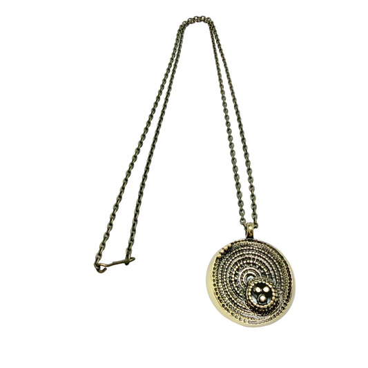 Jorma Liane, Finland. Vintage  Bronze Pendant Necklace.