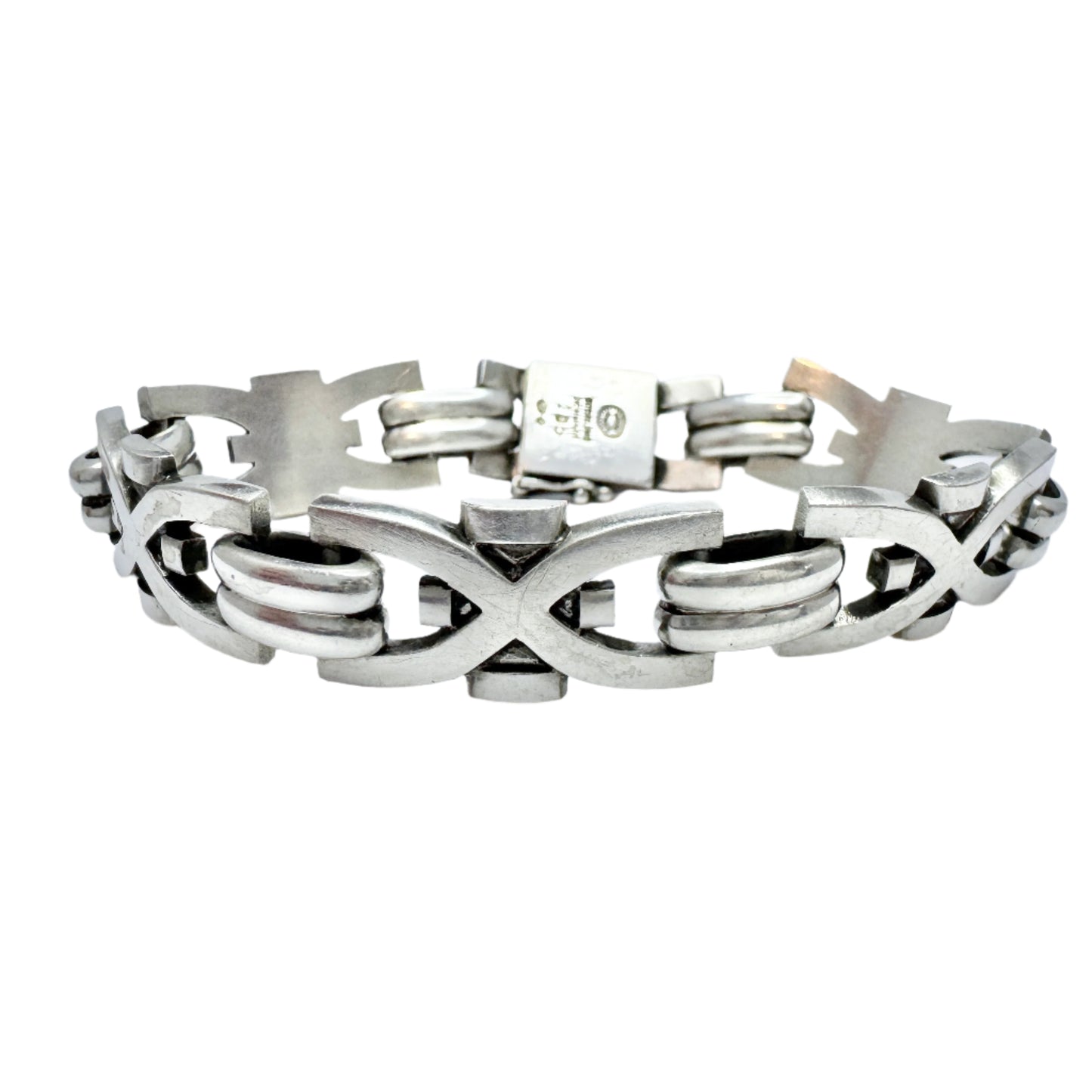 Georg Jensen, Denmark. Vintage Sterling Silver Bracelet. Design no 105 by Jorgen Jensen