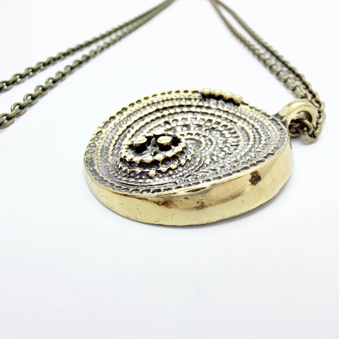 Jorma Liane, Finland. Vintage  Bronze Pendant Necklace.