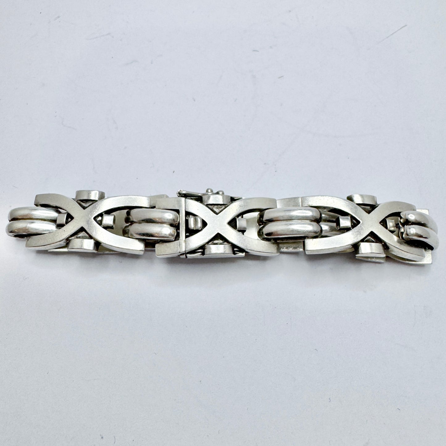Georg Jensen, Denmark. Vintage Sterling Silver Bracelet. Design no 105 by Jorgen Jensen