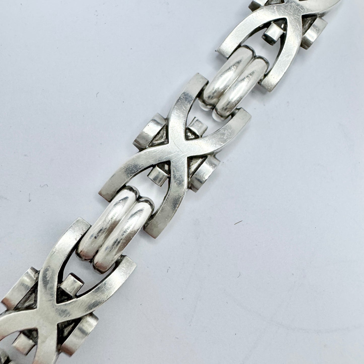 Georg Jensen, Denmark. Vintage Sterling Silver Bracelet. Design no 105 by Jorgen Jensen