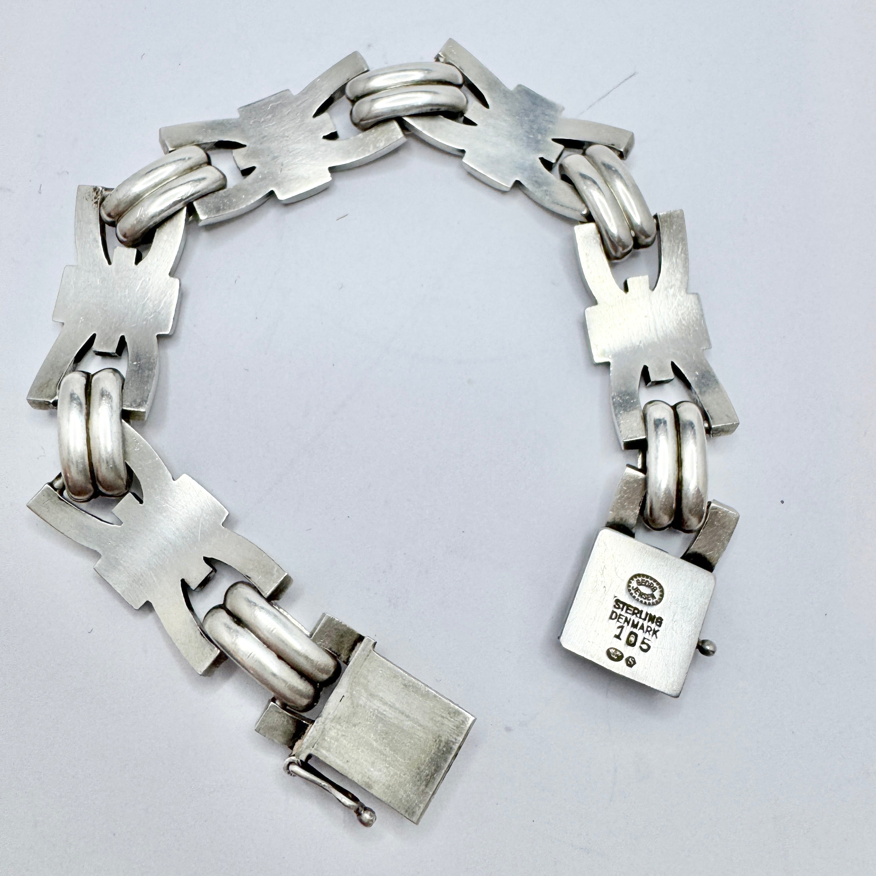 Georg Jensen, Denmark. Vintage Sterling Silver Bracelet. Design no