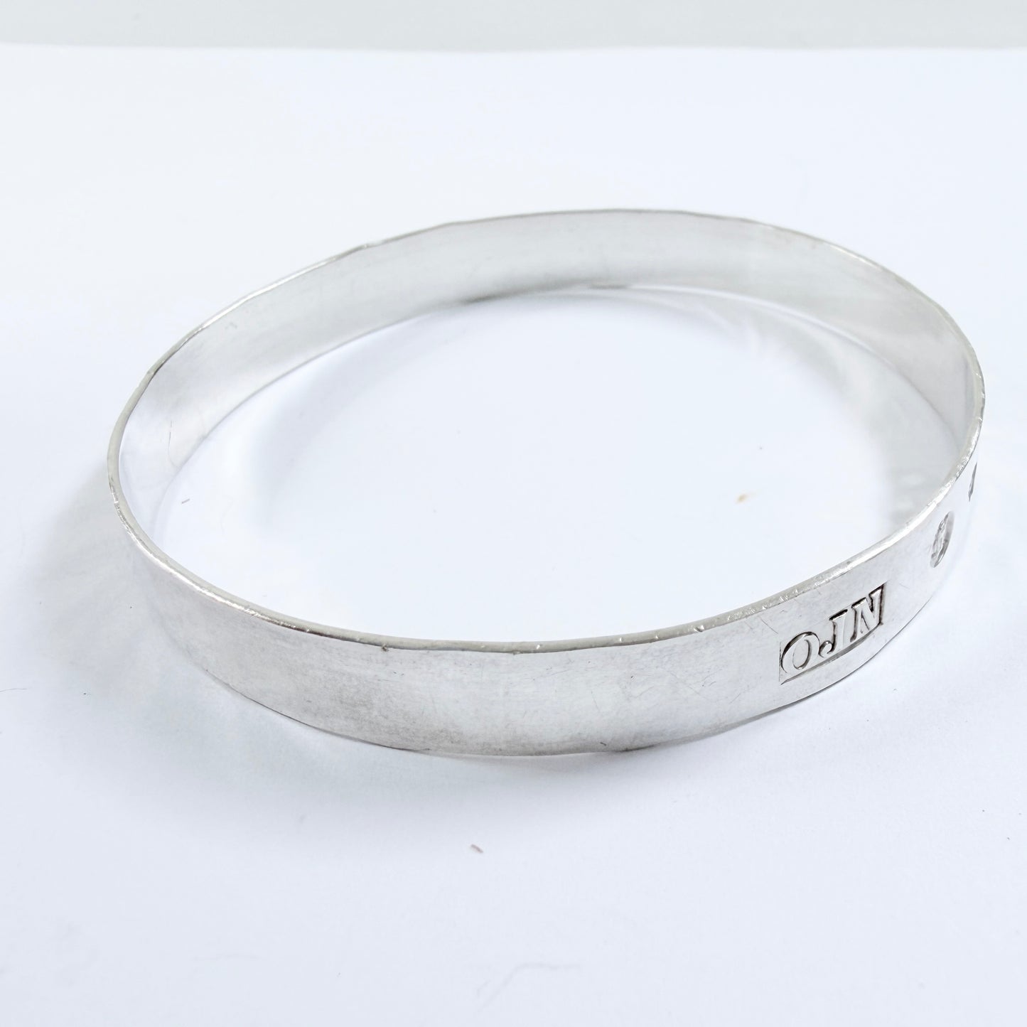 Owe Johansson, Sweden 1972. Vintage Sterling Silver Bangle Bracelet