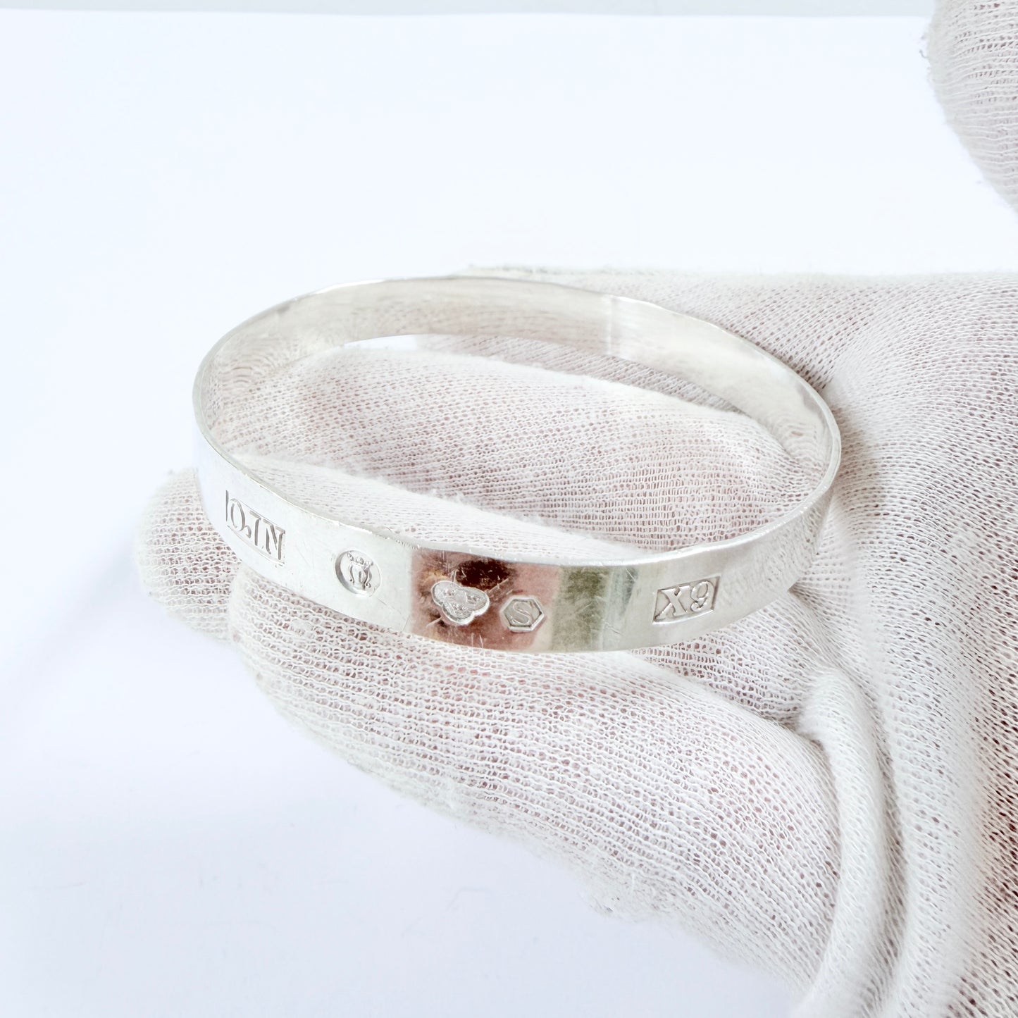 Owe Johansson, Sweden 1972. Vintage Sterling Silver Bangle Bracelet