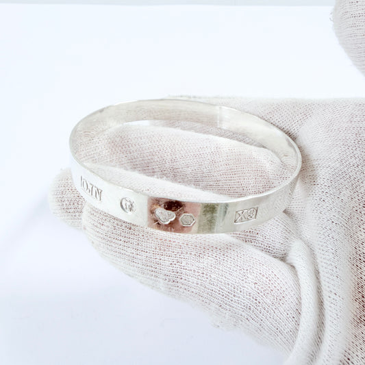 Owe Johansson, Sweden 1972. Vintage Sterling Silver Bangle Bracelet