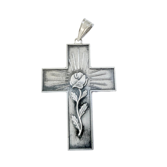 Nils Widberg, Sweden 1957. Vintage Solid Silver Cross Pendant.
