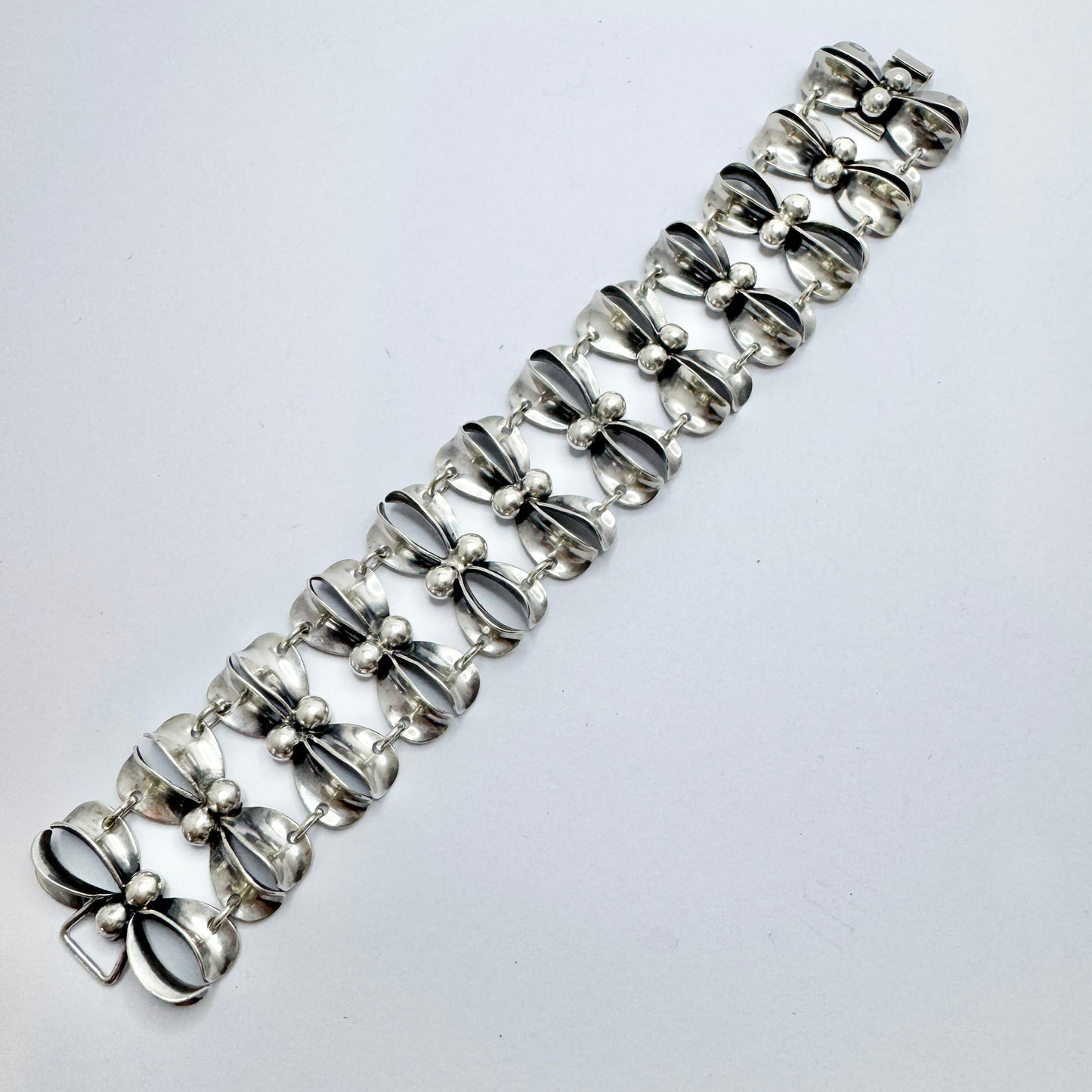 Raag & Pärno, Sweden 1954. Vintage Sterling Silver Bracelet.