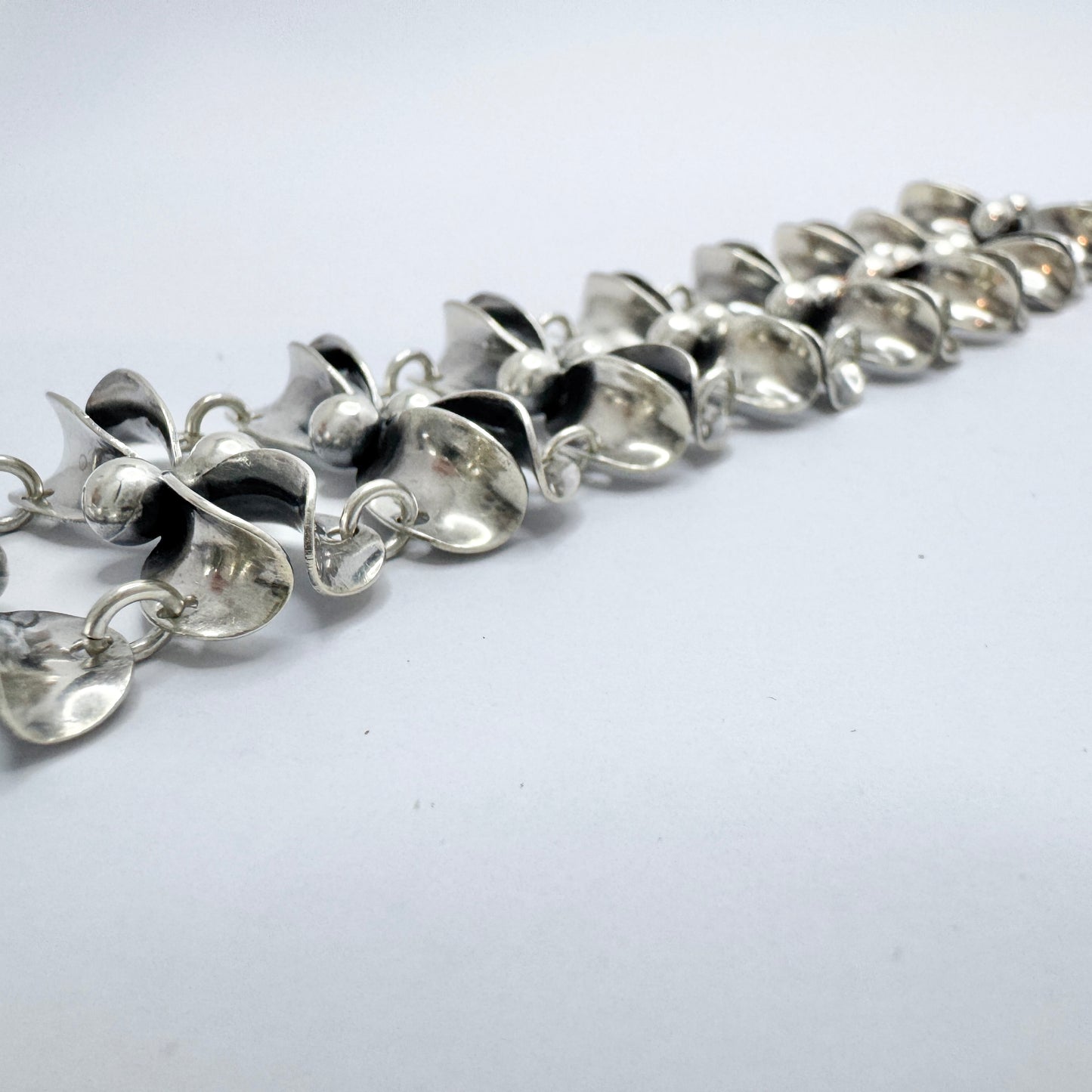 Raag & Pärno, Sweden 1954. Vintage Sterling Silver Bracelet.