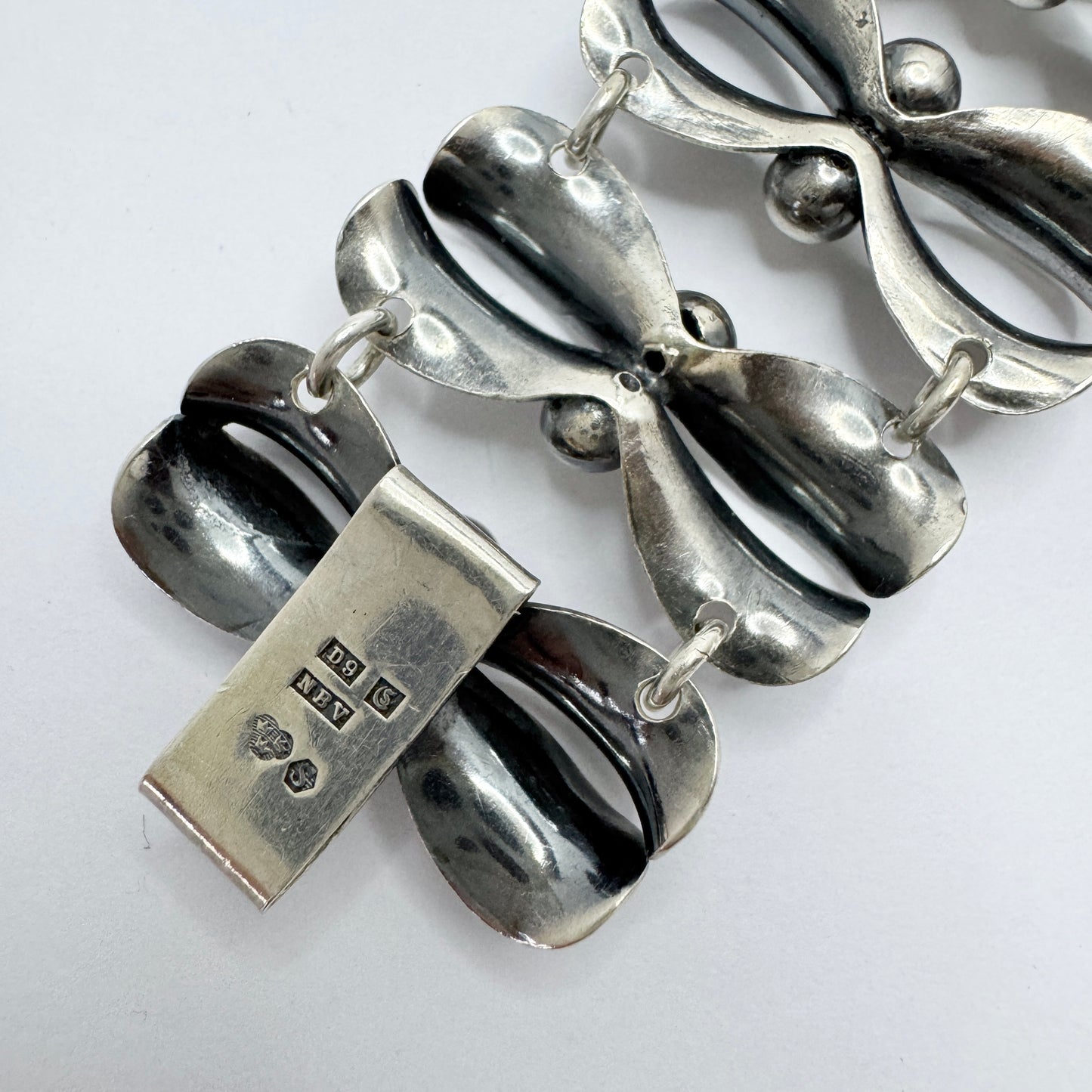 Raag & Pärno, Sweden 1954. Vintage Sterling Silver Bracelet.