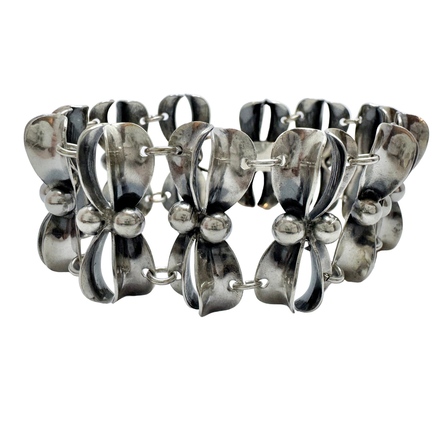 Raag & Pärno, Sweden 1954. Vintage Sterling Silver Bracelet.