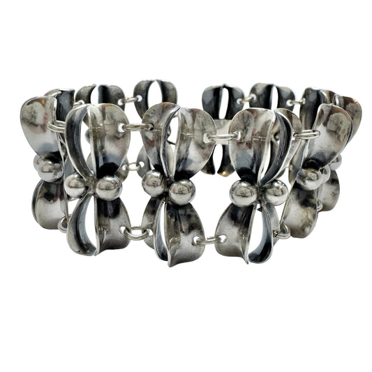 Raag & Pärno, Sweden 1954. Vintage Sterling Silver Bracelet.