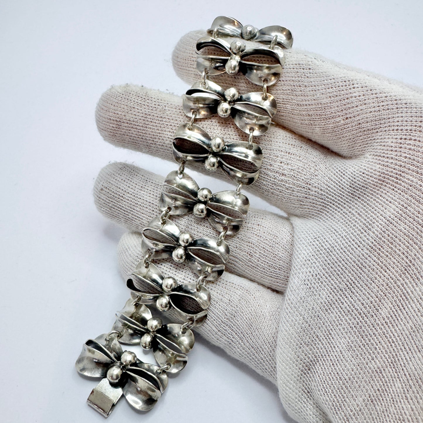Raag & Pärno, Sweden 1954. Vintage Sterling Silver Bracelet.