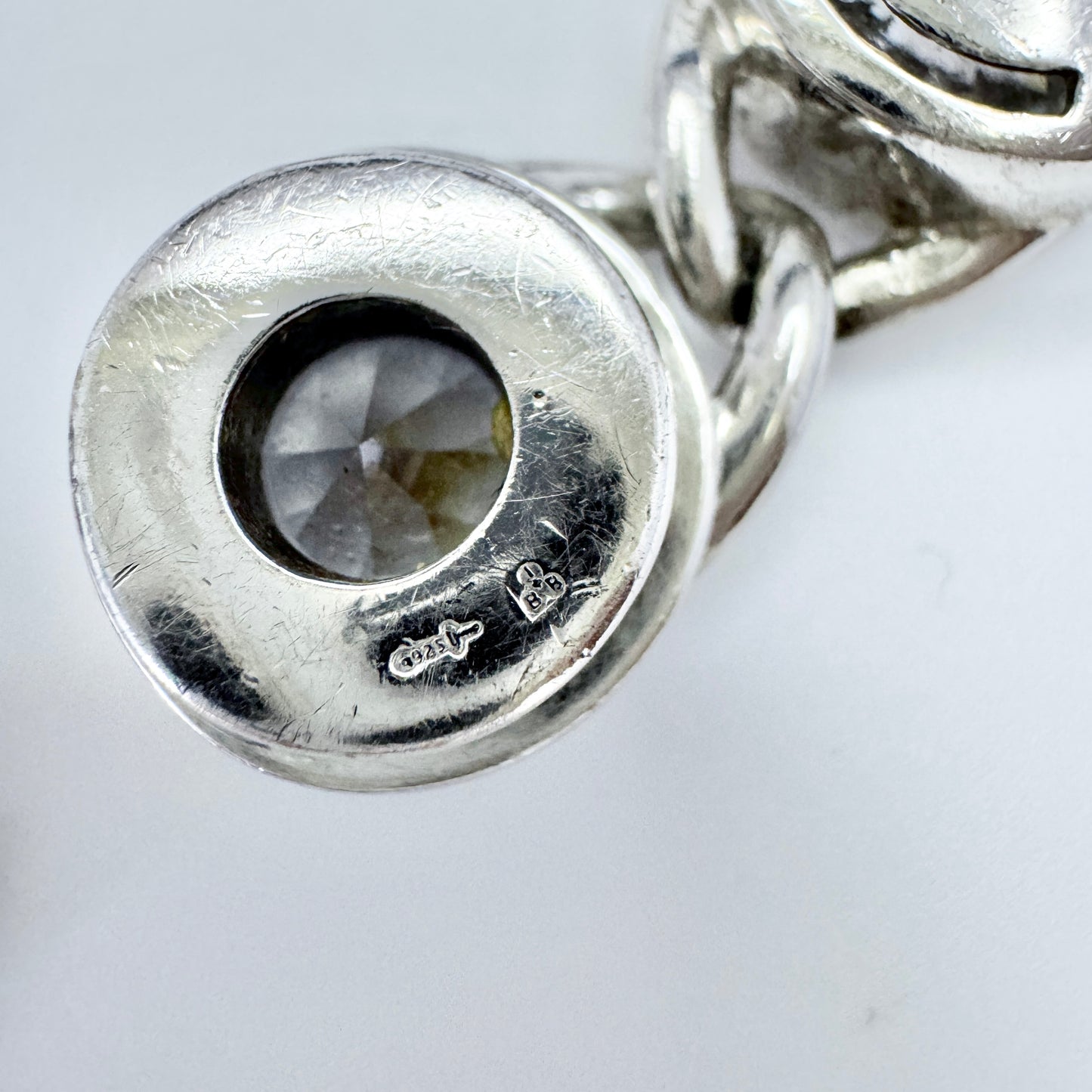 Ti Sento. Chunky 87gram Sterling Silver CZ Bracelet.