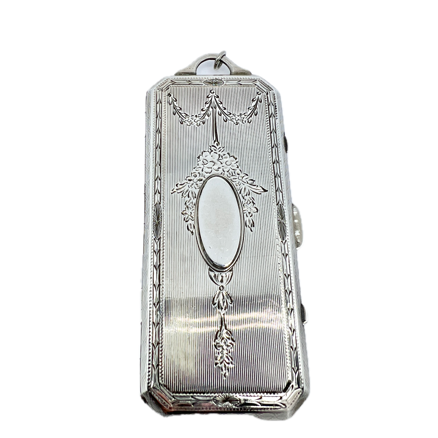 R. BLACKINTON & CO, early 1900s. Sterling Silver Locket Pendant. Possibly retailed by Selfridges & Co.