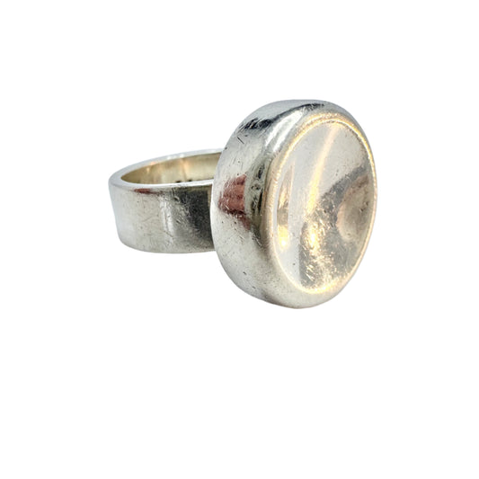 Karl Ingvar Johansson, Gothenburg Sweden 1971. Vintage Sterling Silver Ring. Signed.