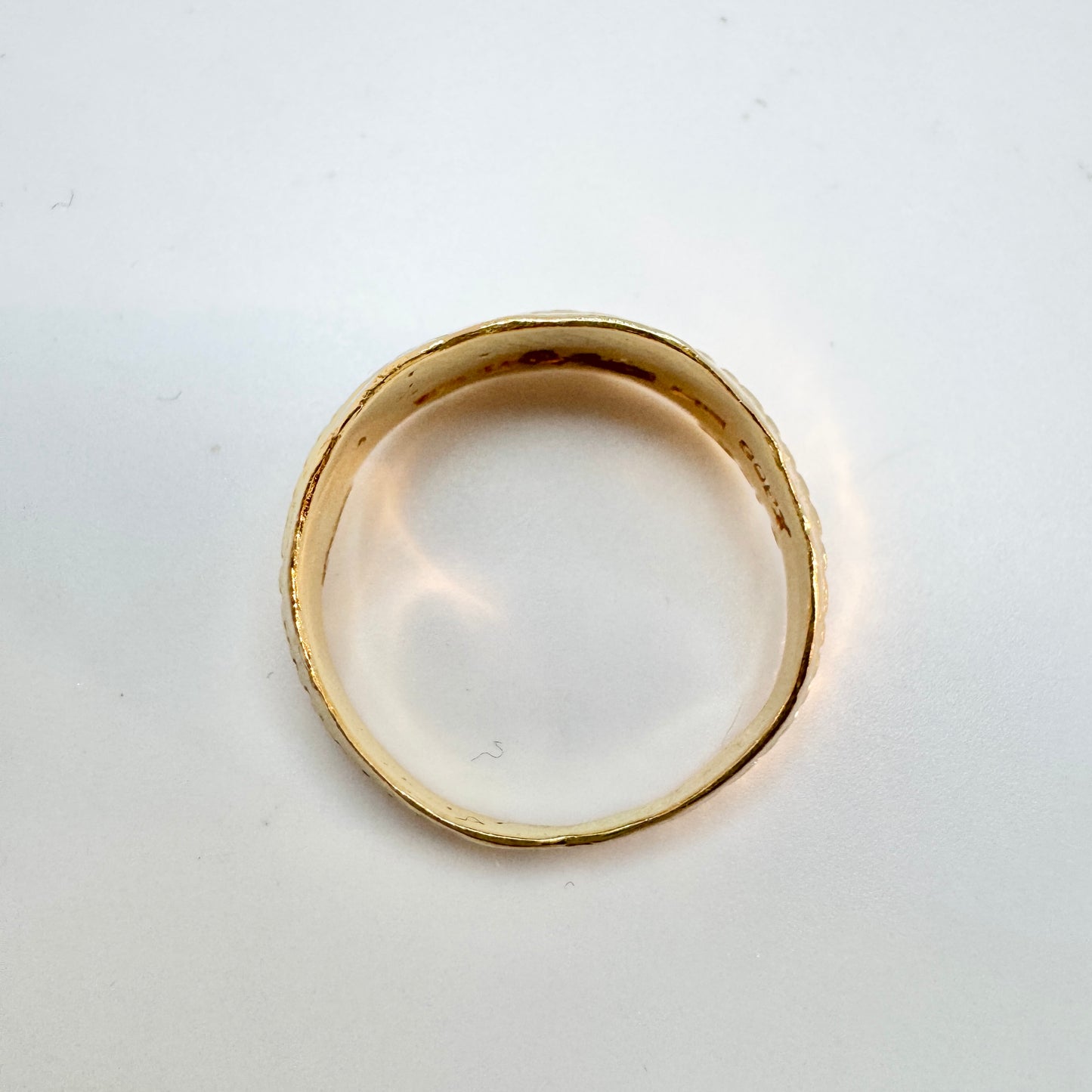 Bengt Hallberg, Sweden. Vintage 18k Gold Viking Copy Ring.