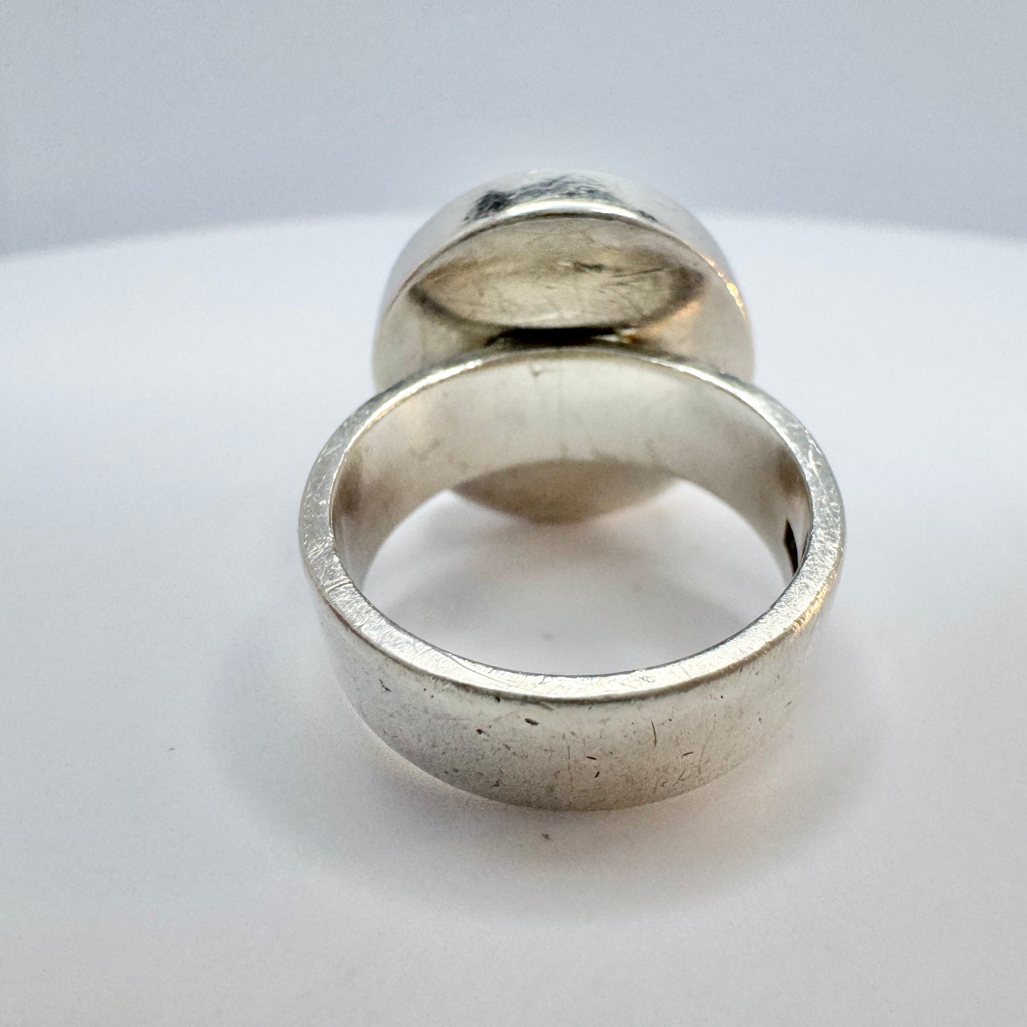 Karl Ingvar Johansson, Gothenburg Sweden 1971. Vintage Sterling Silver Ring. Signed.