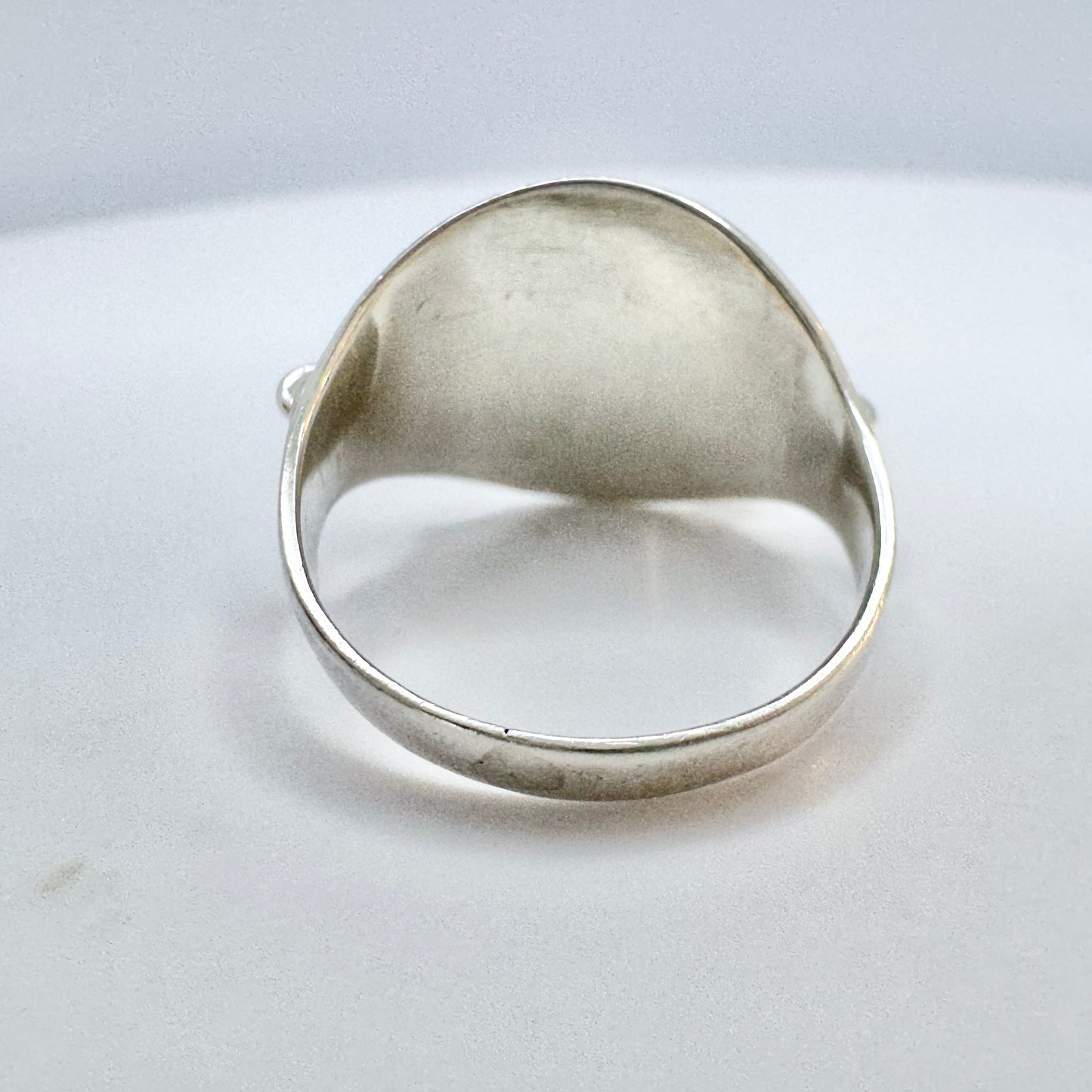 Sweden year 1937. Vintage Solid Silver Traditional Sami / Laplander Wedding Ring.