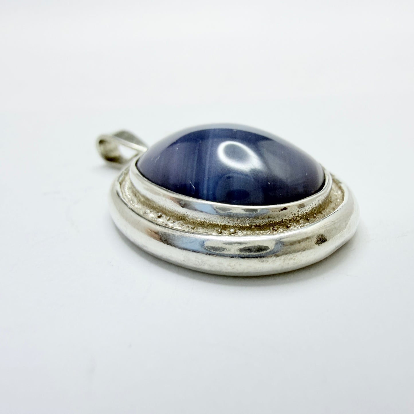 O Nordström, Sweden. Vintage Sterling Silver Bergslagen-stone Pendant