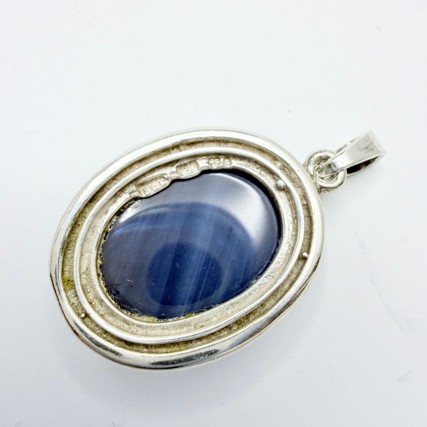 O Nordström, Sweden. Vintage Sterling Silver Bergslagen-stone Pendant