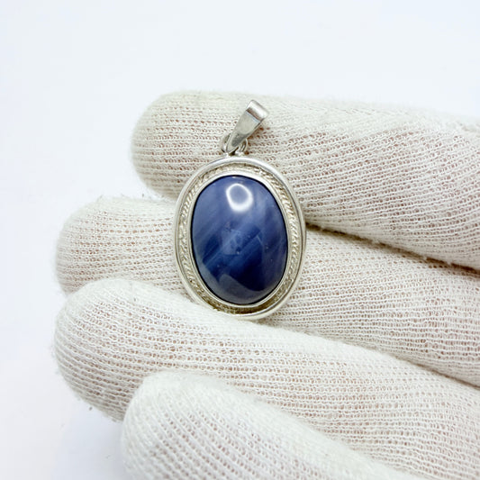 O Nordström, Sweden. Vintage Sterling Silver Bergslagen-stone Pendant