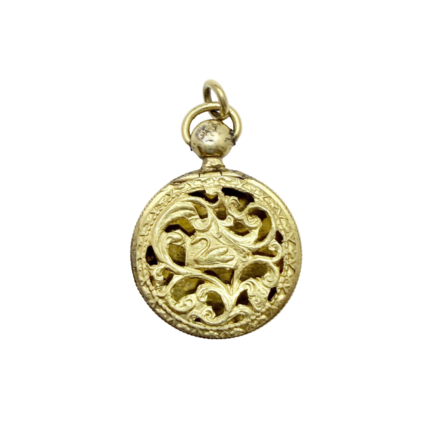 Antique Victorian Vinaigrette Locket Pendant.