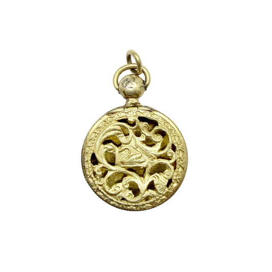 Antique Victorian Vinaigrette Locket Pendant.