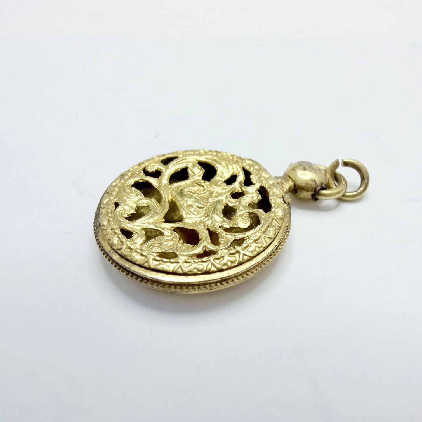 Antique Victorian Vinaigrette Locket Pendant.