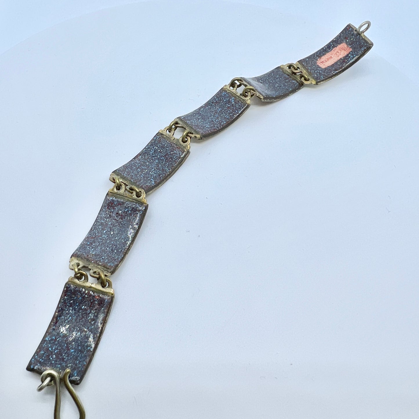 Perli Werkstatte, Germany c 1950s Vintage Enamel Bracelet.