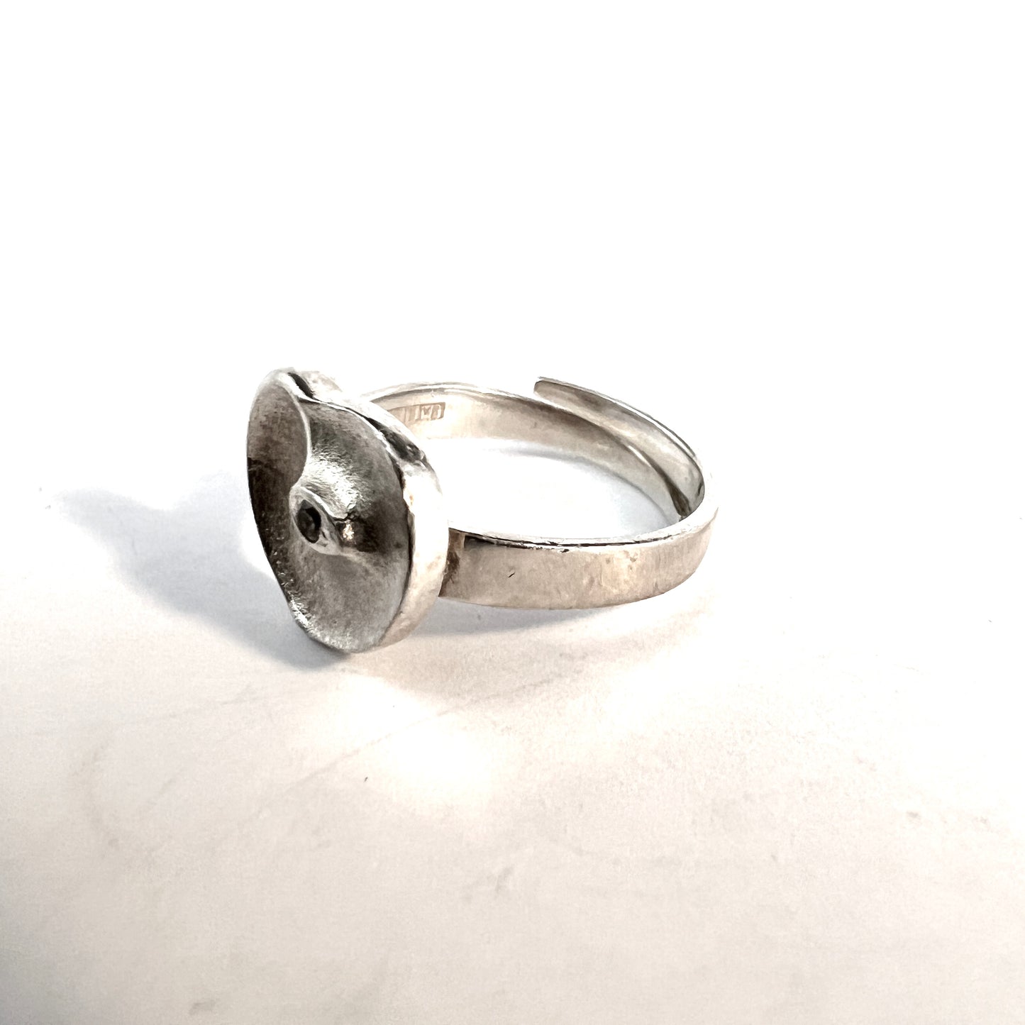 FinnFeelings, Finland 1999. Vintage Sterling Silver CZ Eye of the Soul Ring.