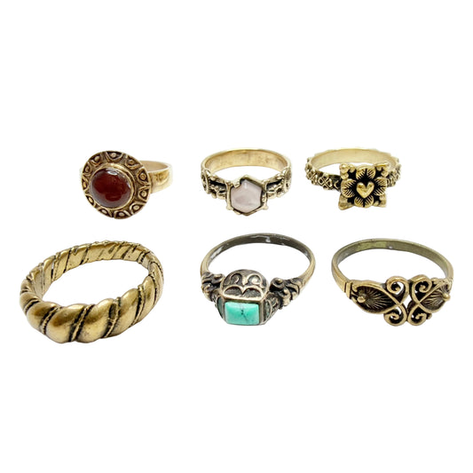 Vintage Bronze Viking / the Middle Ages Copy Rings. Job-lot.