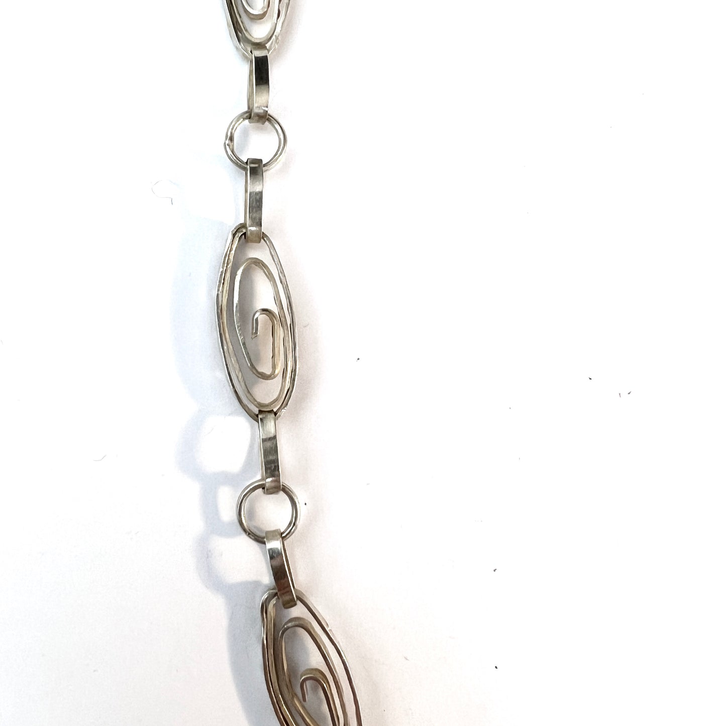 Krakow, Poland. Vintage 1960s. Solid Silver Necklace.