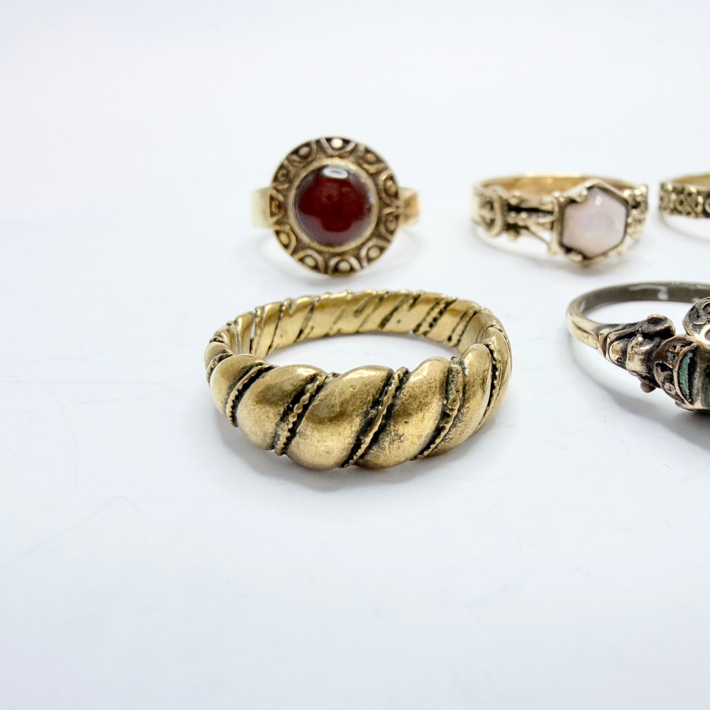 Vintage Bronze Viking / the Middle Ages Copy Rings. Job-lot.