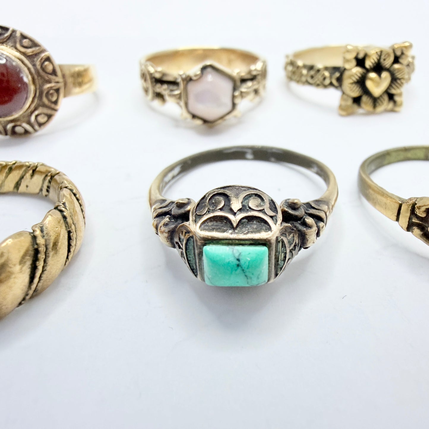 Vintage Bronze Viking / the Middle Ages Copy Rings. Job-lot.