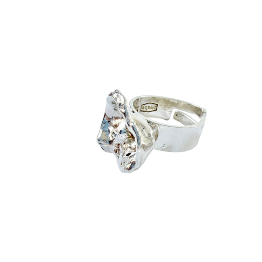 Swebe / SSA, Sweden 1971. Vintage Sterling Silver Ring.