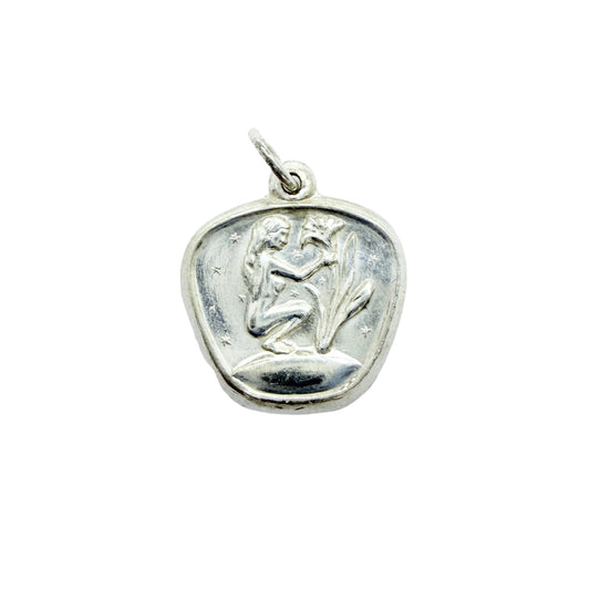 Alton, Sweden 1952. Vintage Solid Silver Zodiac Virgo Charm.