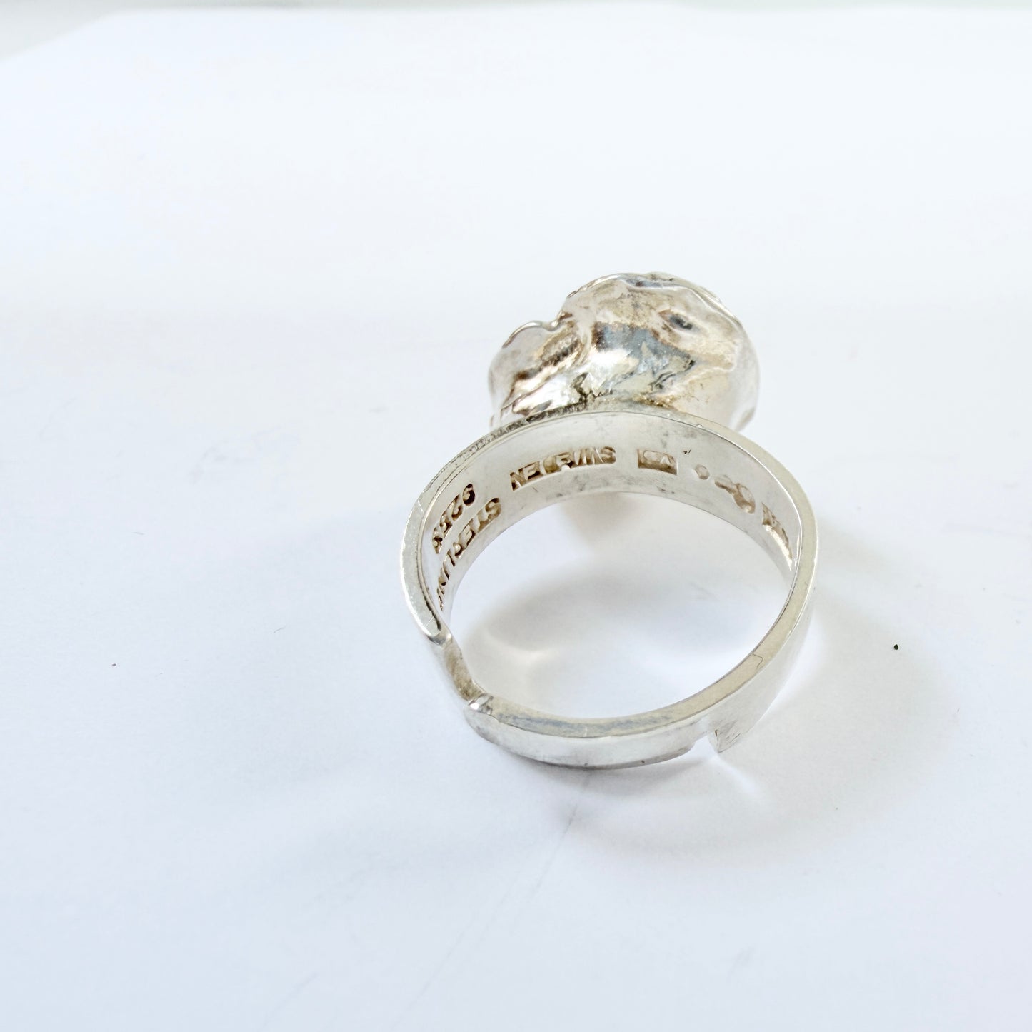 Swebe / SSA, Sweden 1971. Vintage Sterling Silver Ring.