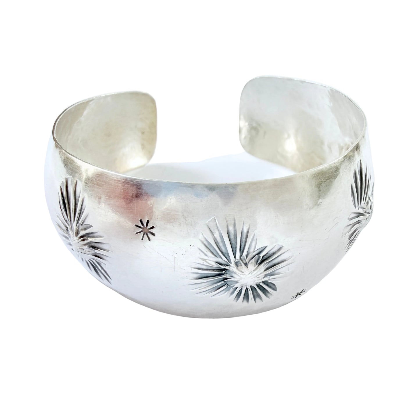 P. Kuhn for Svedboms, Sweden 1959. Vintage Mid-century Sterling Silver Cuff Bracelet. Signed.