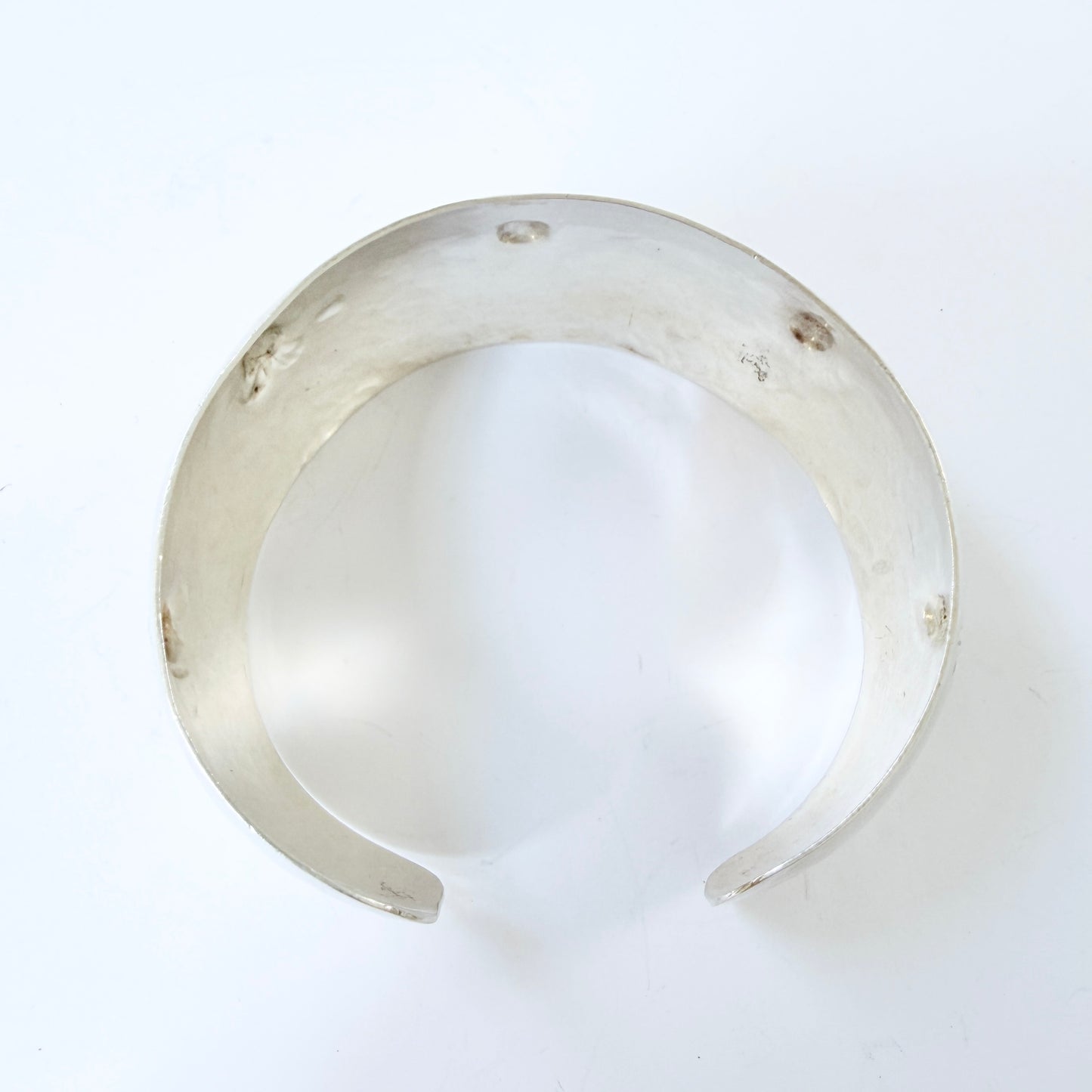 P. Kuhn for Svedboms, Sweden 1959. Vintage Mid-century Sterling Silver Cuff Bracelet. Signed.