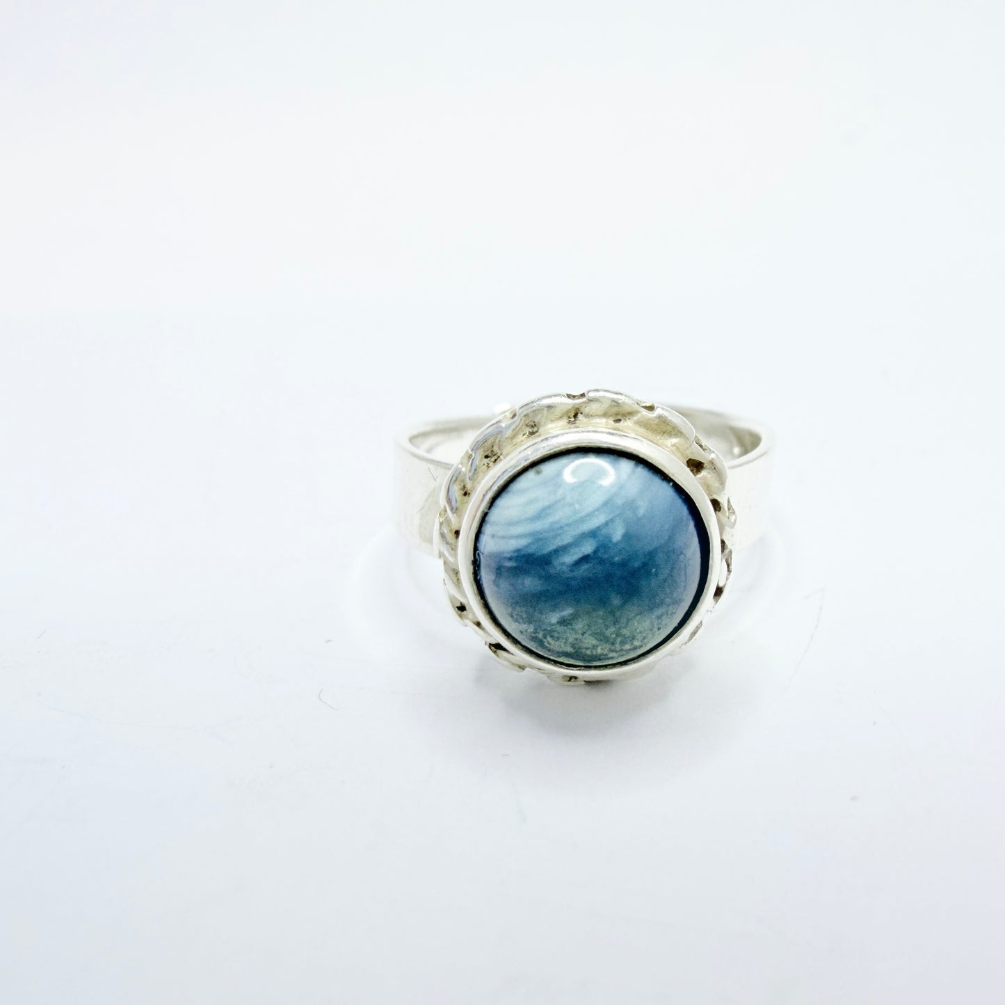 O Nordström, Sweden. Vintage Sterling Silver Bergslagen-stone Ring