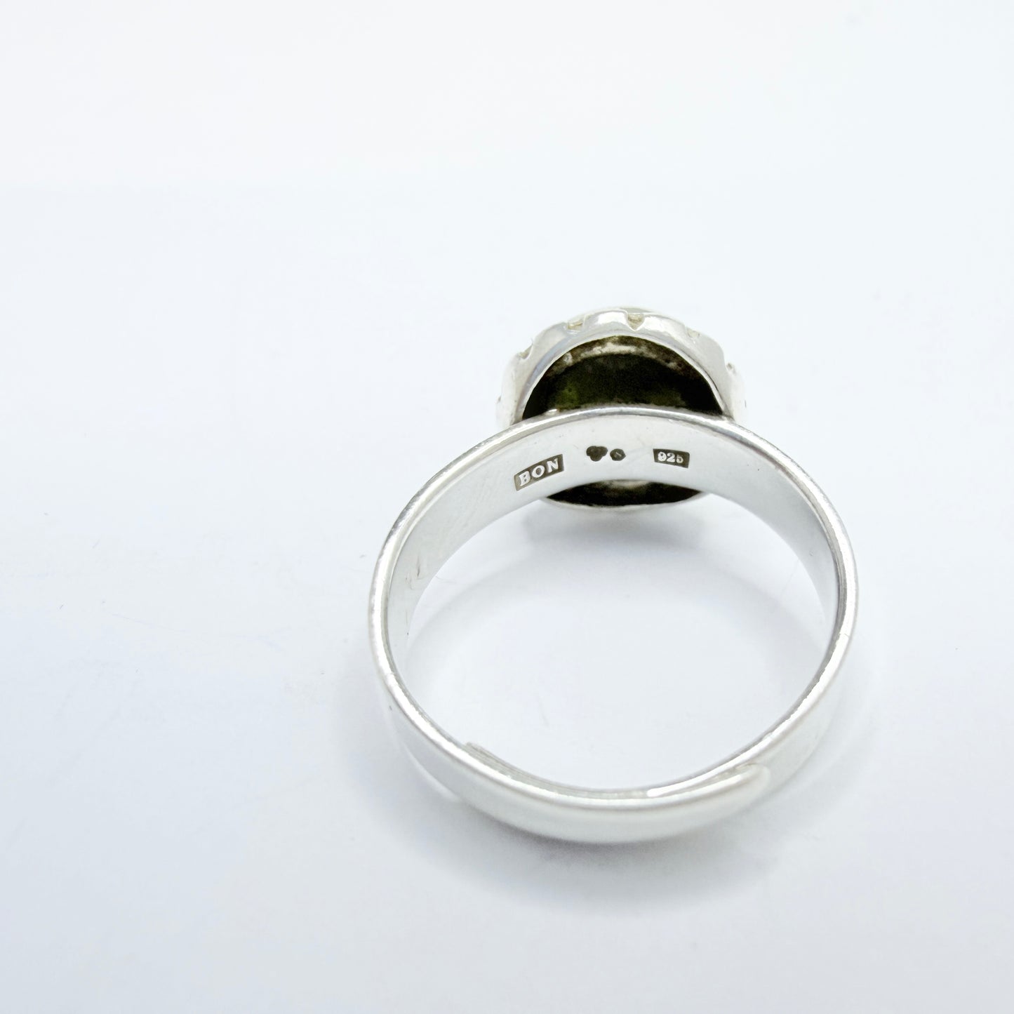 O Nordström, Sweden. Vintage Sterling Silver Bergslagen-stone Ring