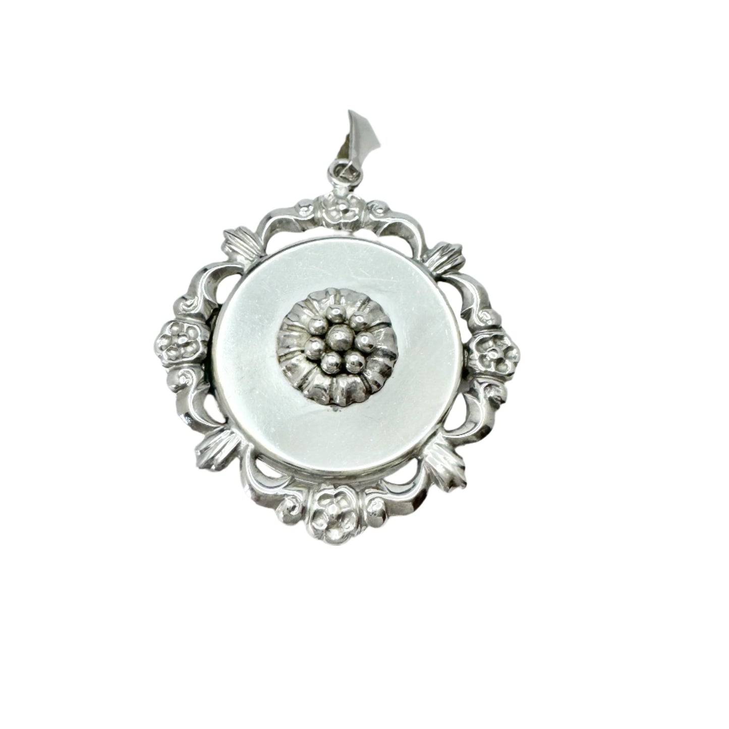 Alton, Sweden 1948. Vintage Solid Silver Locket Pendant.