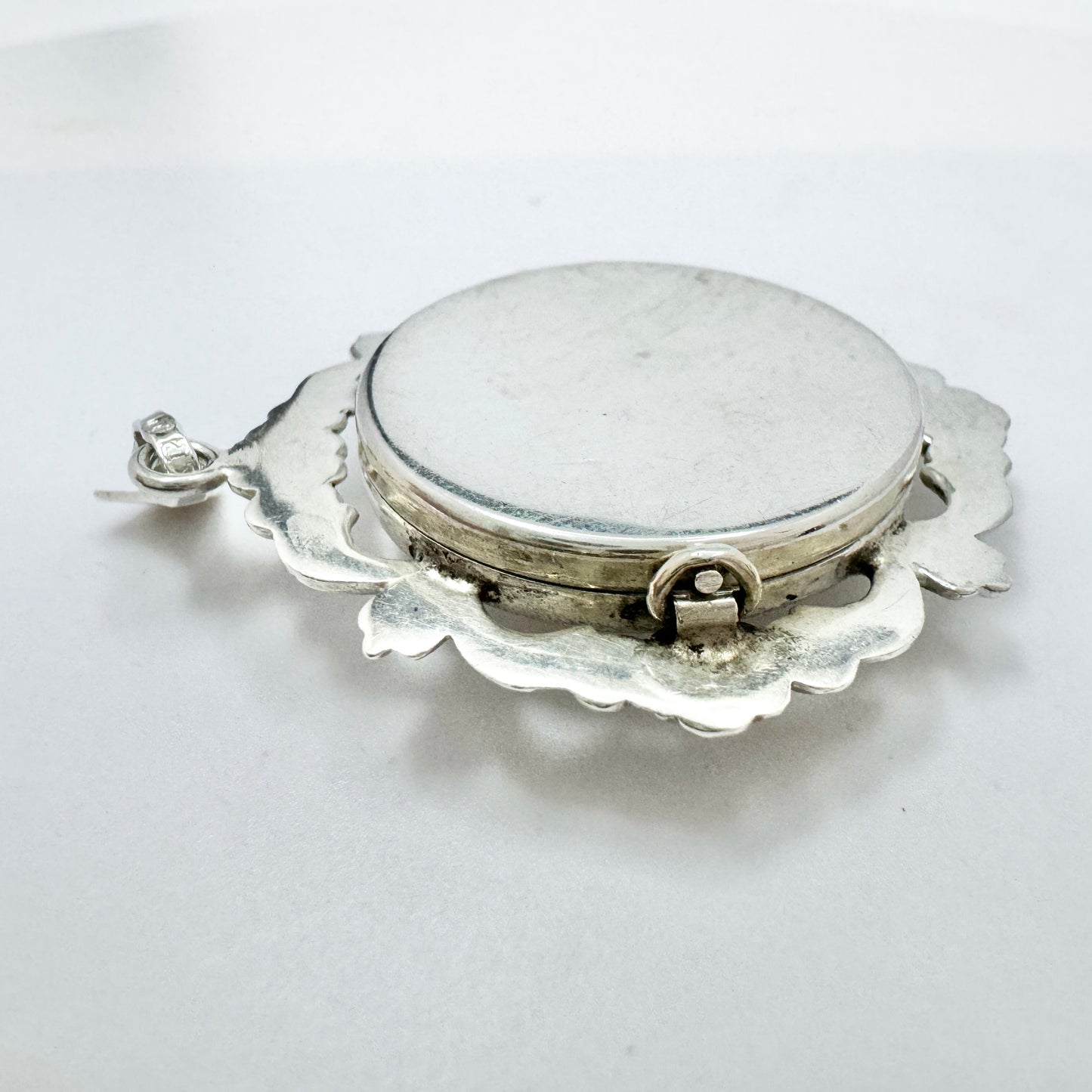 Alton, Sweden 1948. Vintage Solid Silver Locket Pendant.