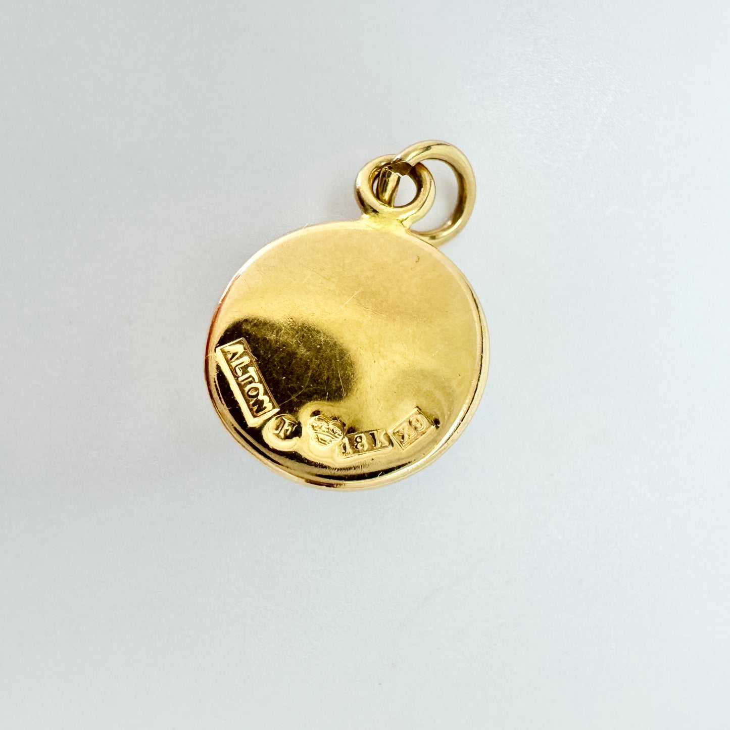 Alton, Sweden 1972. Vintage 18k Gold Bergslagen-stone Pendant.