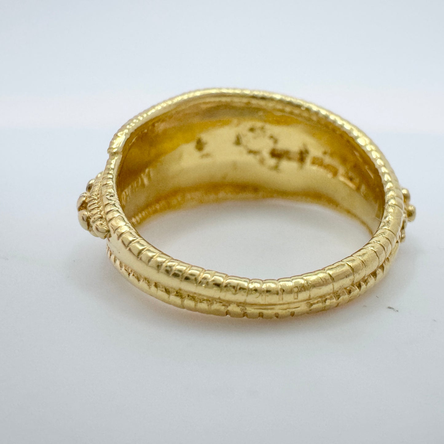 Bengt Hallberg, Sweden. Vintage 18k Gold Viking Copy Ring